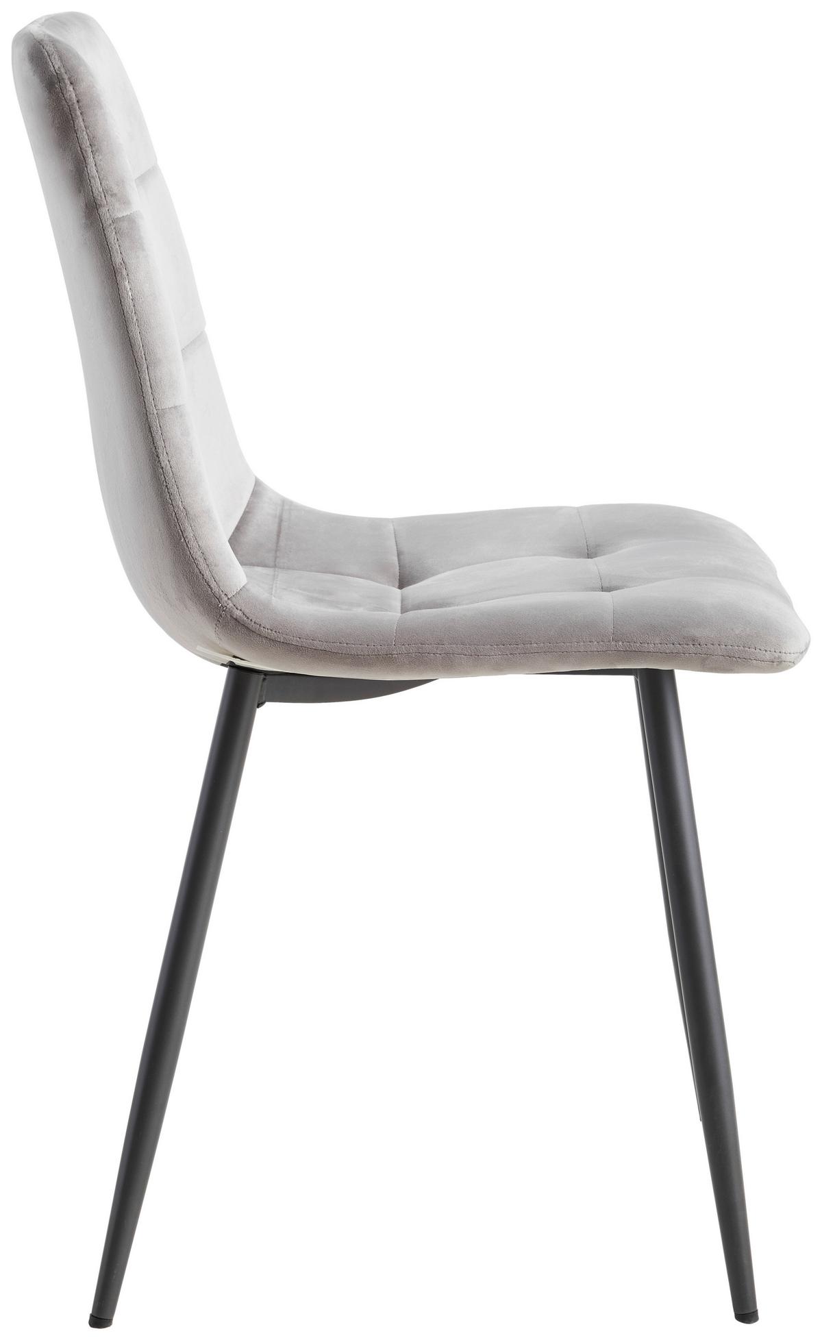 KRZESŁO SIT - szary, Modern, metal/tkanina (44/87/54cm) - P & B