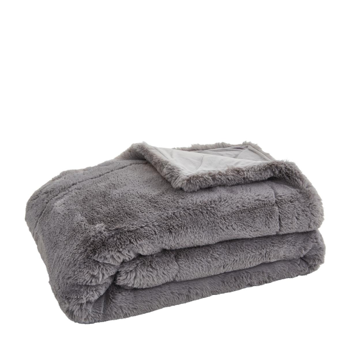 KOC FUTRZANY SECCO - antracytowy, Basics, tkanina (150/200cm) - Dieter Knoll