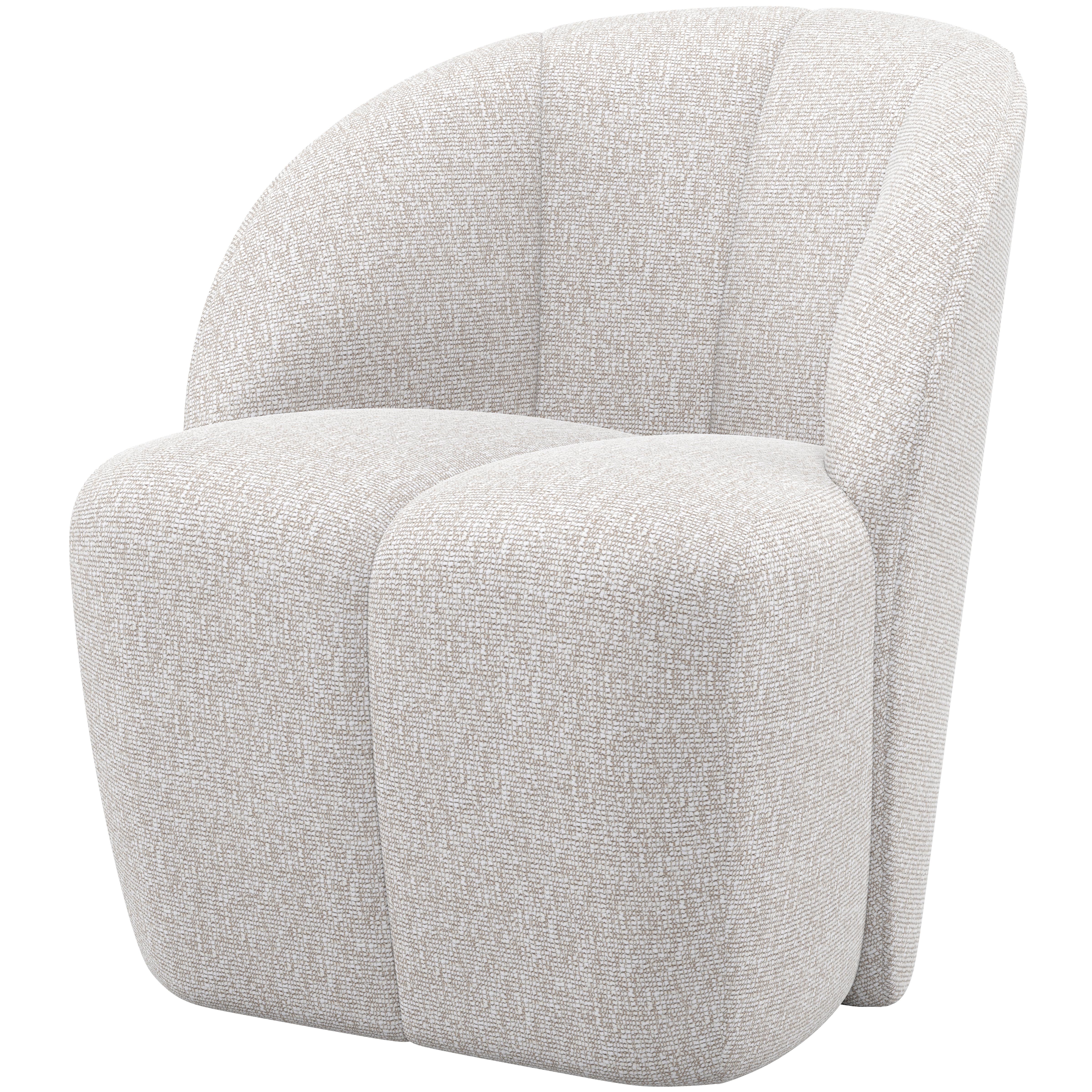 Sessel Mojo Ecru B: 68cm - Ecru/Schwarz, Design, Kunststoff/Textil (68/75/77cm) - Livetastic