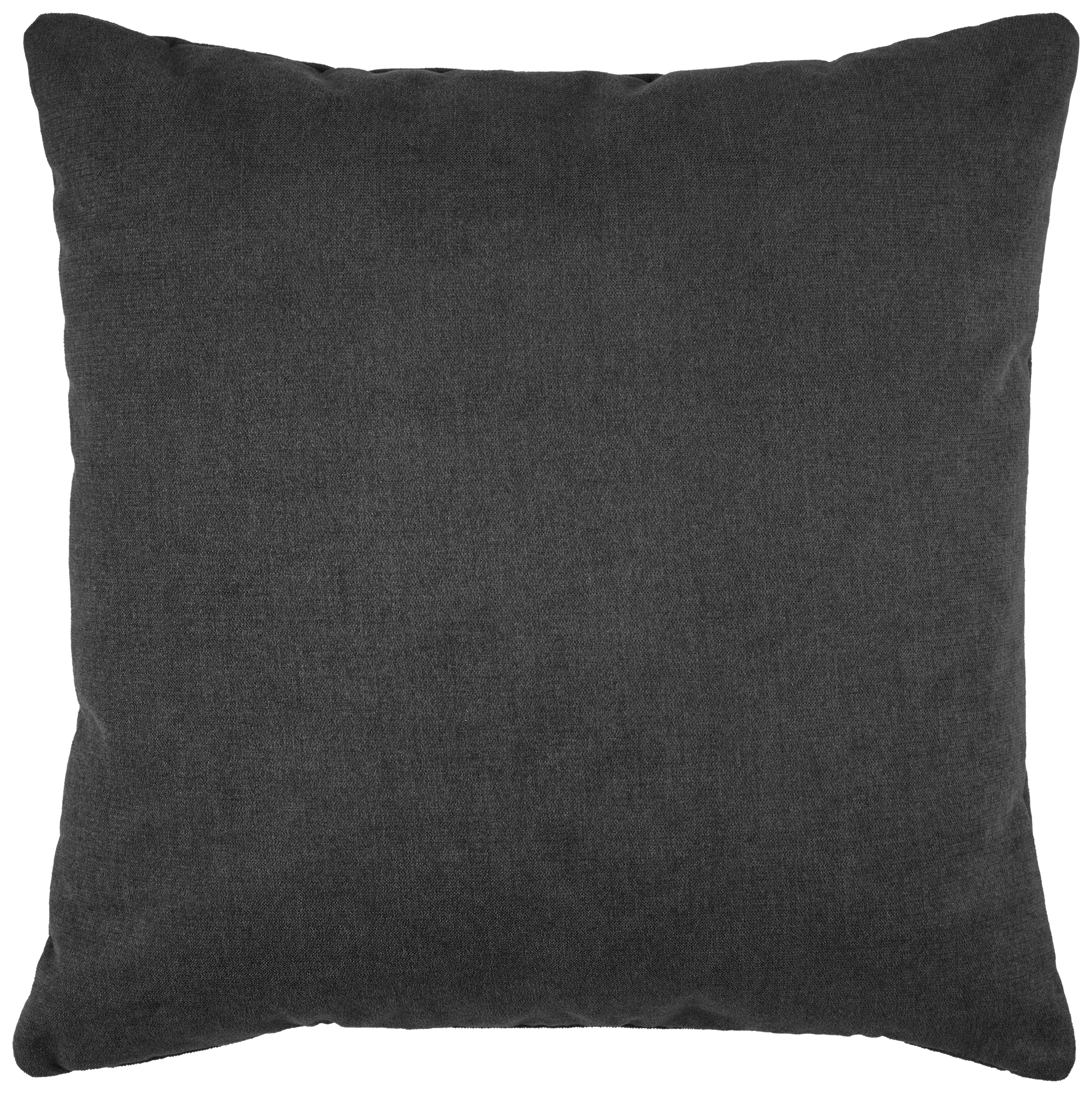 Sofakissen Trandy in Dunkelgrau ca. 55x55cm - Dunkelgrau, MODERN, Textil (55/55cm) - Premium Living