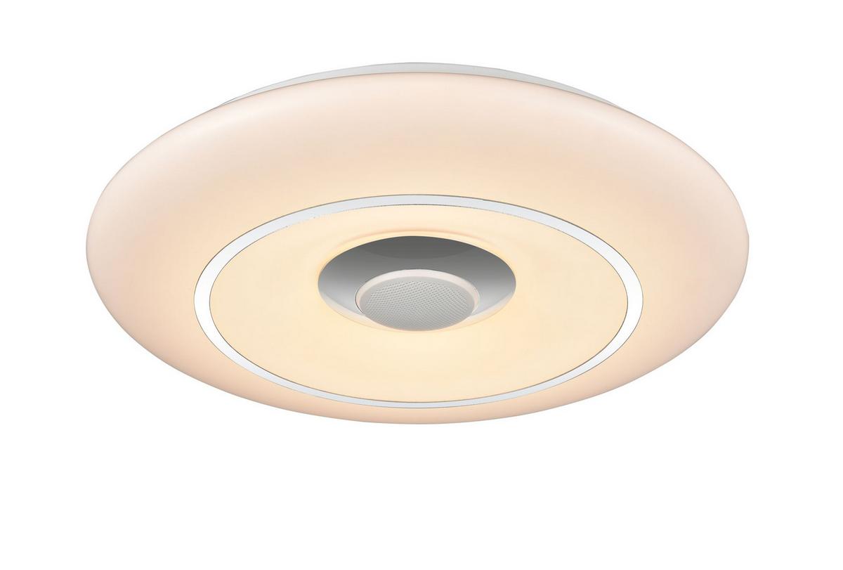 LAMPA SUFITOWA LED COOL *SBN*SH* - biały/kolor chromowy, Lifestyle, tworzywo sztuczne/metal (39/7cm) - Novel