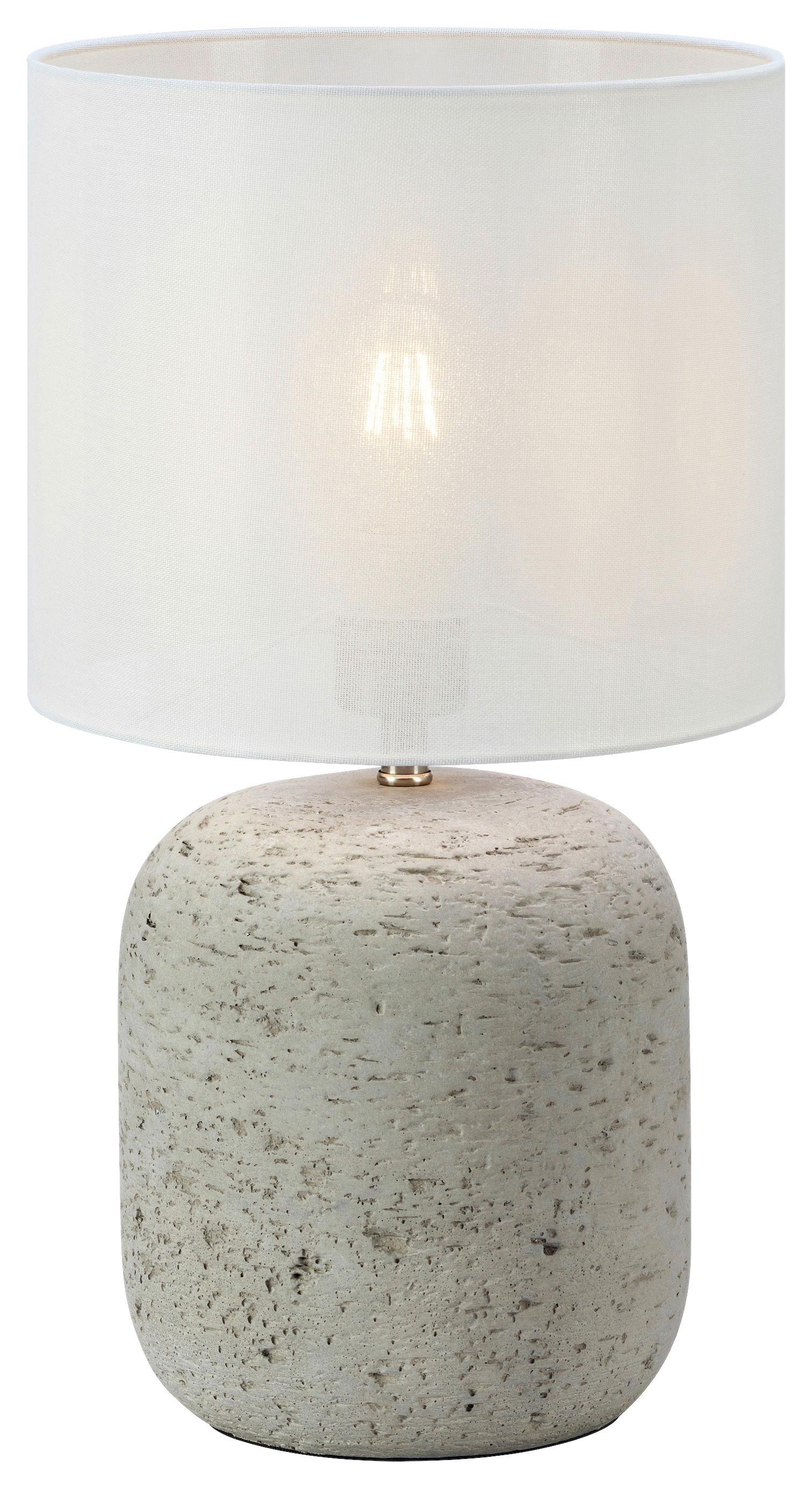 Tischleuchte Montagna Hellgrau max. 40 Watt - Hellgrau, Basics, Stein (25/25/44cm) - Markslöjd