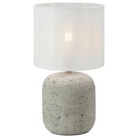 Tischleuchte Montagna Hellgrau max. 40 Watt - Hellgrau, Basics, Stein (25/25/44cm) - Markslöjd