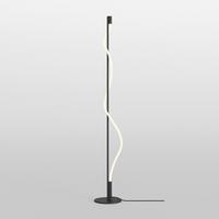 Stehleuchte Tau Schwarz/Weiß max. 15 Watt - Schwarz/Weiß, Trend, Metall (22/150cm) - MAYTONI