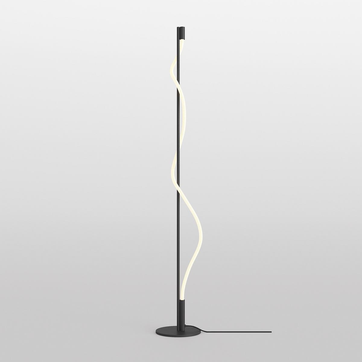 Stehleuchte Tau Schwarz/Weiß max. 15 Watt - Schwarz/Weiß, Trend, Metall (22/150cm) - MAYTONI