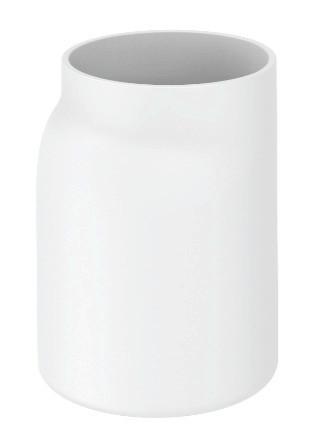 Pahar oentru periuțe de dinți NAIME - alb, Modern, plastic (8/11/7,1cm) - Premium Living