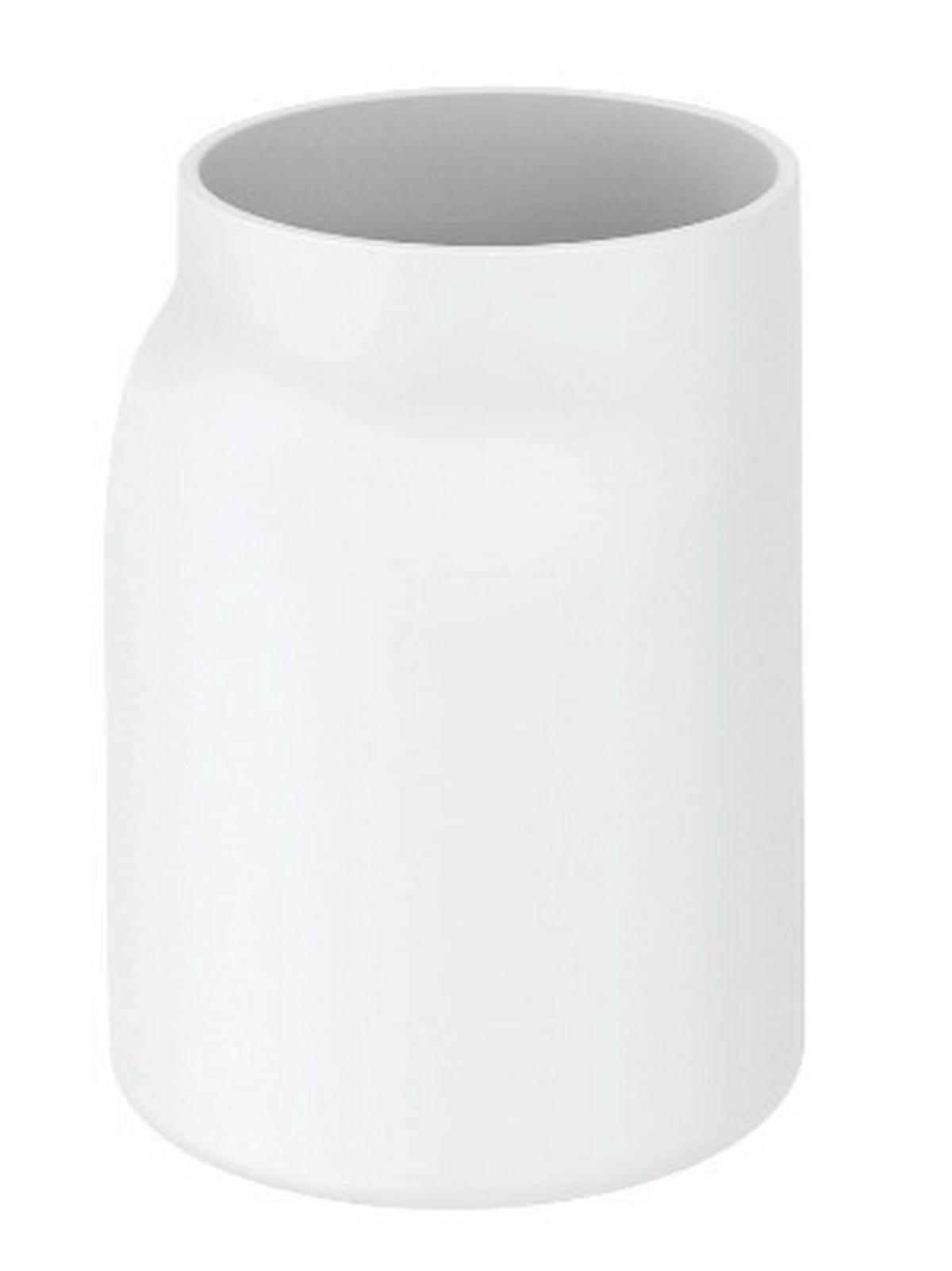 Zahnputzbecher Naime in Weiss - Weiss, Modern, Kunststoff (8/11/7,1cm) - Premium Living