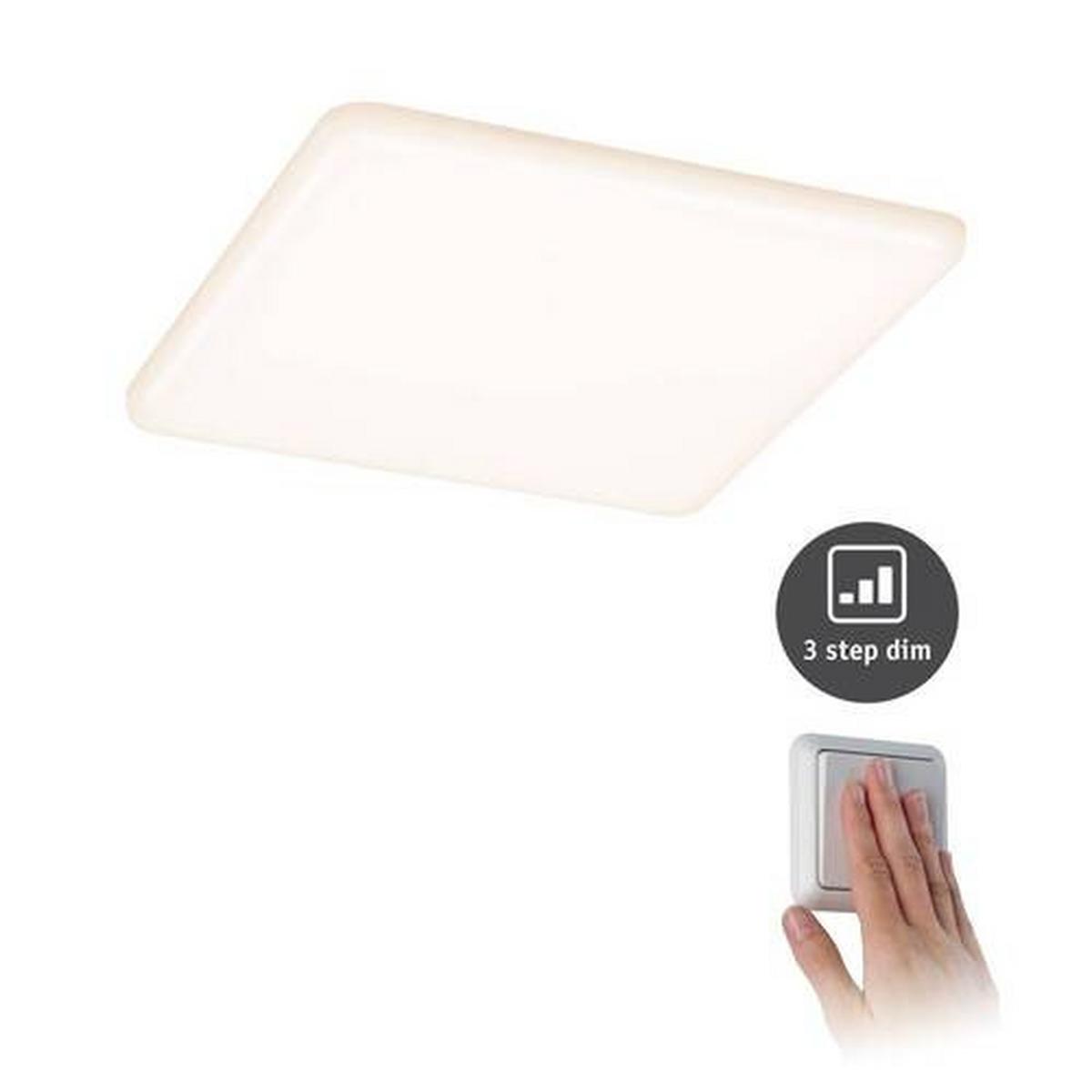 LED-Paneel Veluna VariFit in Weiß max. 17 Watt - Weiß, Design, Kunststoff (18,5/18,5cm) - Paulmann