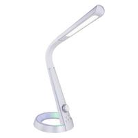 Namizna Led-svetilka Mitti, S Sijalko - srebrne barve/siva, Design, umetna masa (34,3/18,3/64cm) - Globo