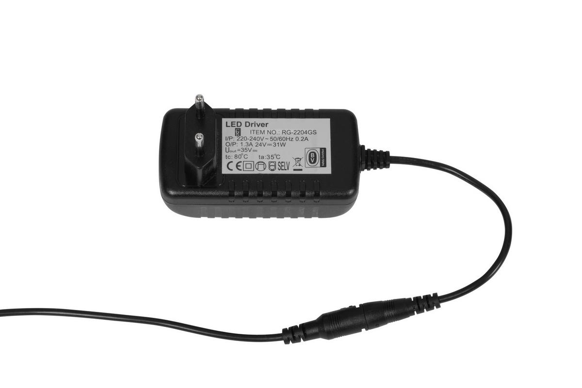 LAMPA LED OŚWIETLAJĄCA SUFIT WORTHING *SBN* - kolor srebrny/biały, Design, tworzywo sztuczne/metal (28/180cm) - Novel