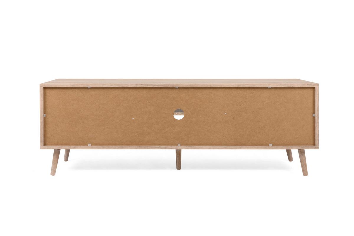 KOMODA NISKA BALI - kolor dębu sonoma, Natur, materiał drewnopochodny (150/52/40cm) - MID.YOU