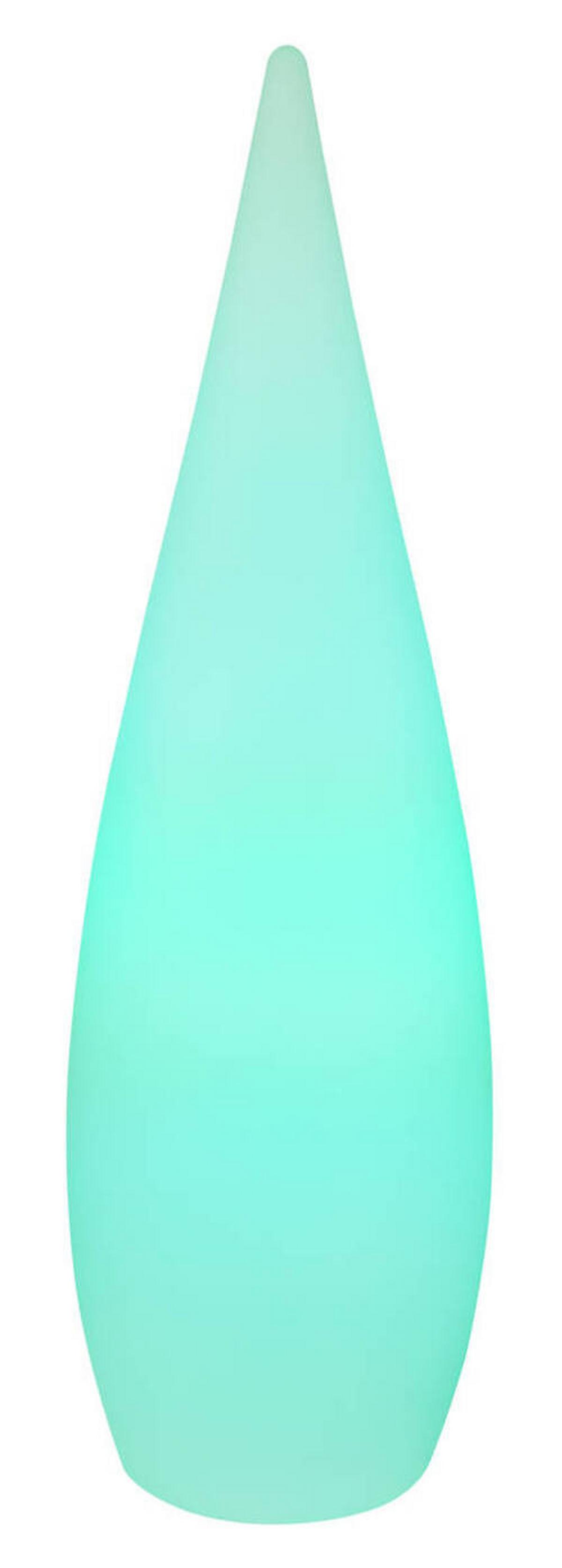 Stoječa Zunanja Svetilka Glance, Dalinsko Upravljanje - črna/bela, Design, umetna masa (36/120cm) - Globo