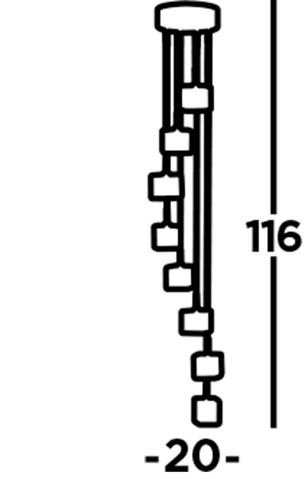 LED Függőlámpa Ice Cube 6778-8-LED - krómszínű, Design, üveg/fém (20/150cm)
