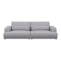 Velika Sofa Savona - svijetlo siva, Trend, tekstil (260/77/111cm) - Luca Bessoni