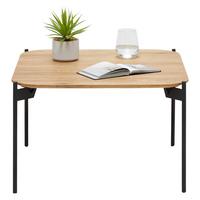 Couchtisch Alto Schwarz/Eichefarben - Eichefarben/Schwarz, MODERN, Holz/Metall (60/60/38cm) - Zandiara