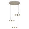 LED-HÄNGLAMPA STONI - champagne, Modern, metall/plast (42/42/150cm) - Mömax