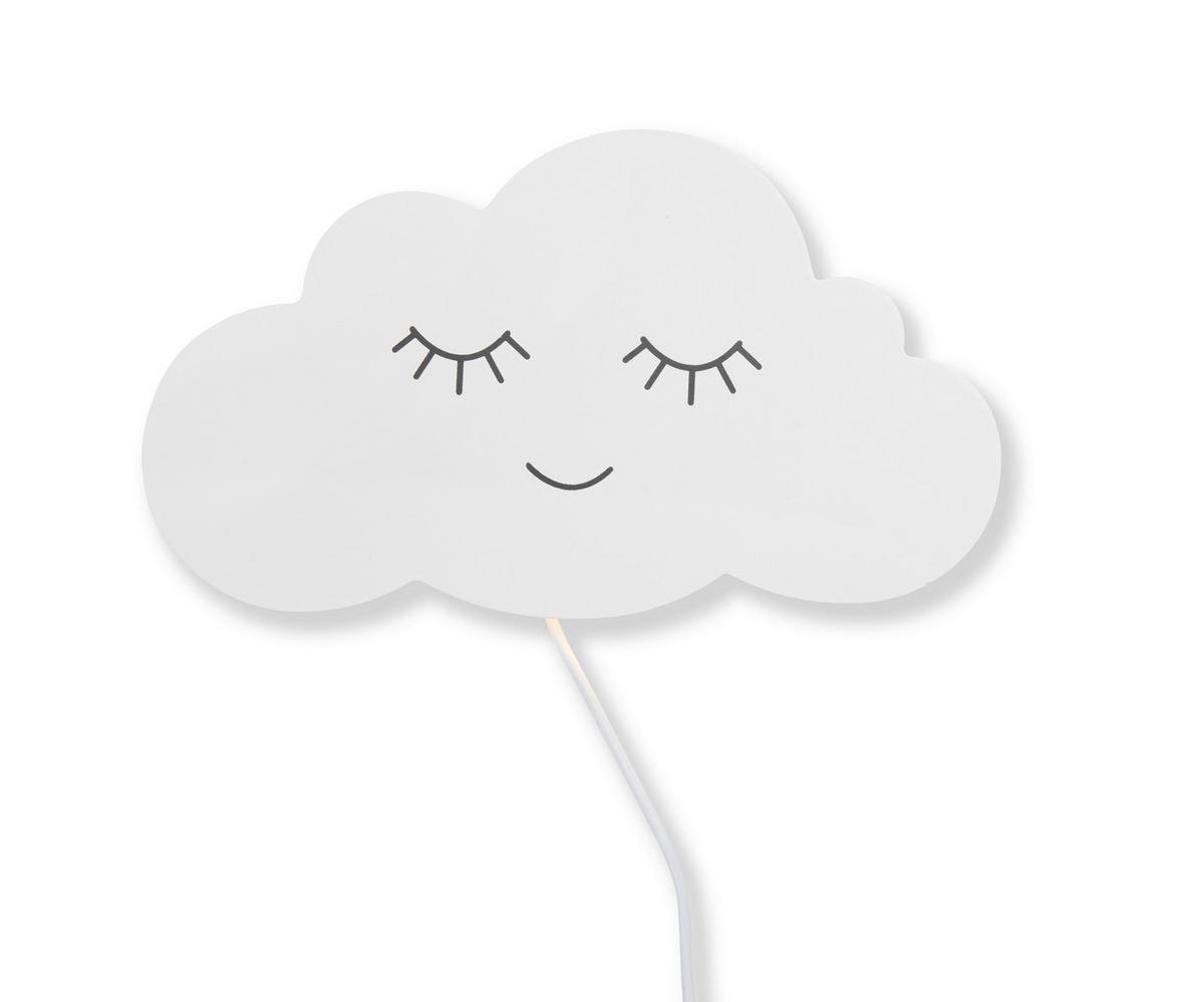 LAMPKA NOCNA DZIECIĘCA WOLKEN LEUCHTE - czarny/biały, Trend, materiał drewnopochodny (25/14,2/1,5cm) - My Baby Lou