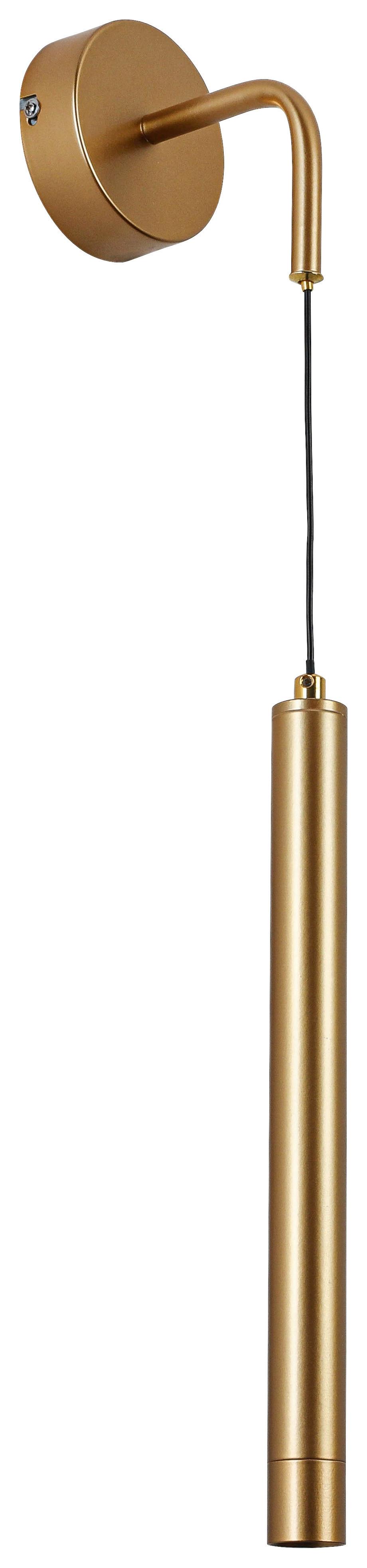 Zidna Led Lampa Tolli - zlatna, Konvencionalno, metal/plastika (12/9/50cm) - Mömax