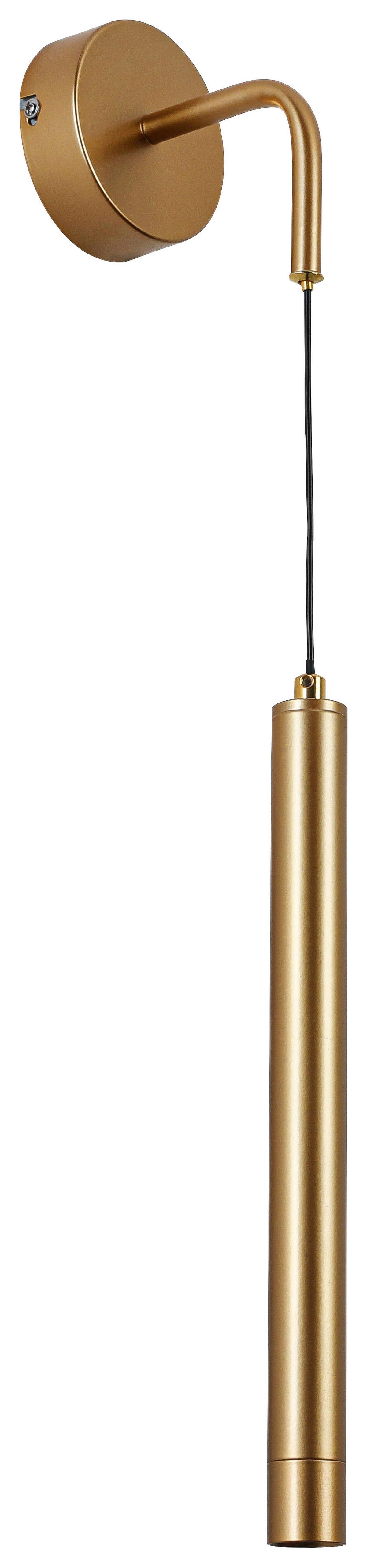 Aplică de perete cu LED Tolli - auriu, Konventionell, plastic/metal (12/9/50cm) - Mömax