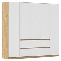 DULAP  USI ROTATIVE MAINZ - alb/stejar Artisan, Basics, material pe bază de lemn (226/210/54cm) - Modern Living
