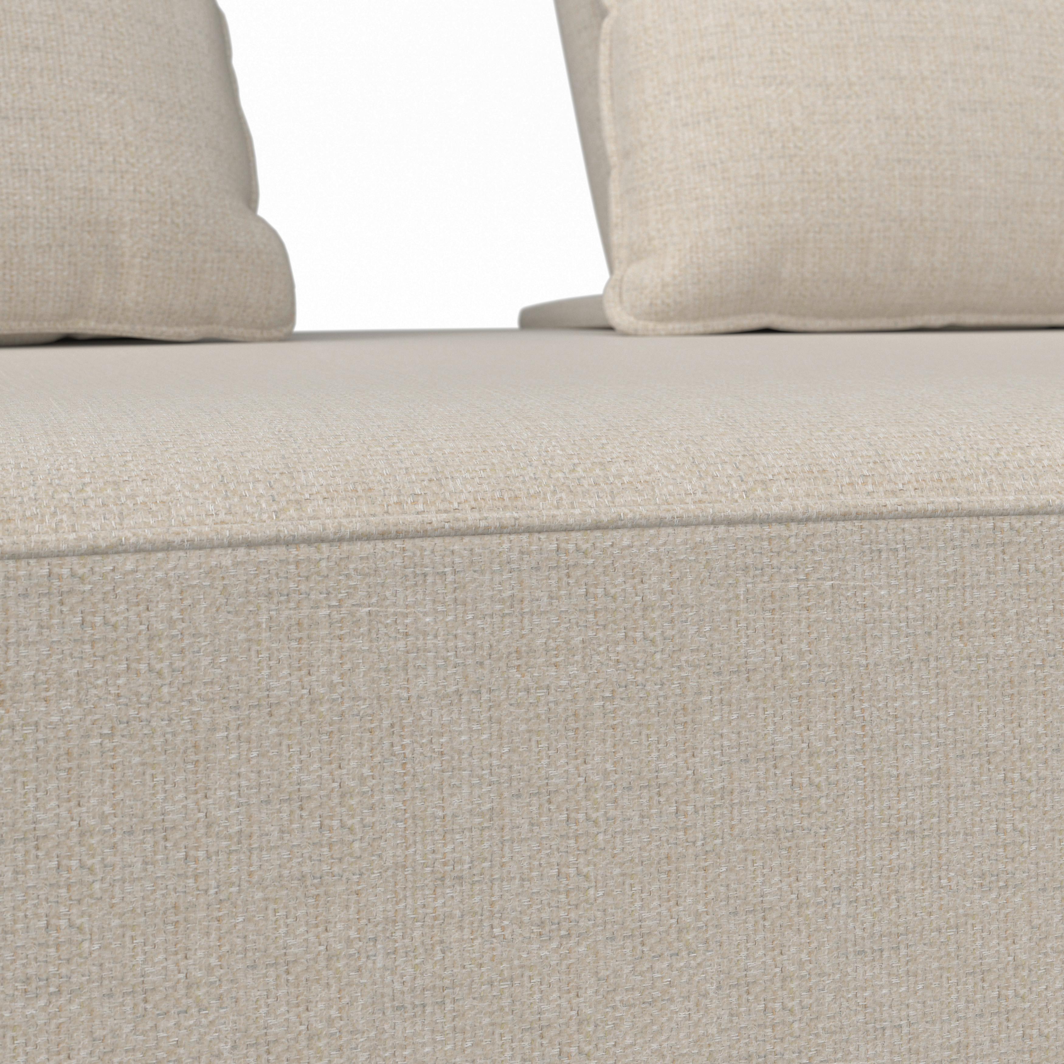 2-SITS SOFFA CHRISTINA - beige/valnötsfärgad, Modern, trämaterial/trä (215,5/87/106cm) - Bessagi Home