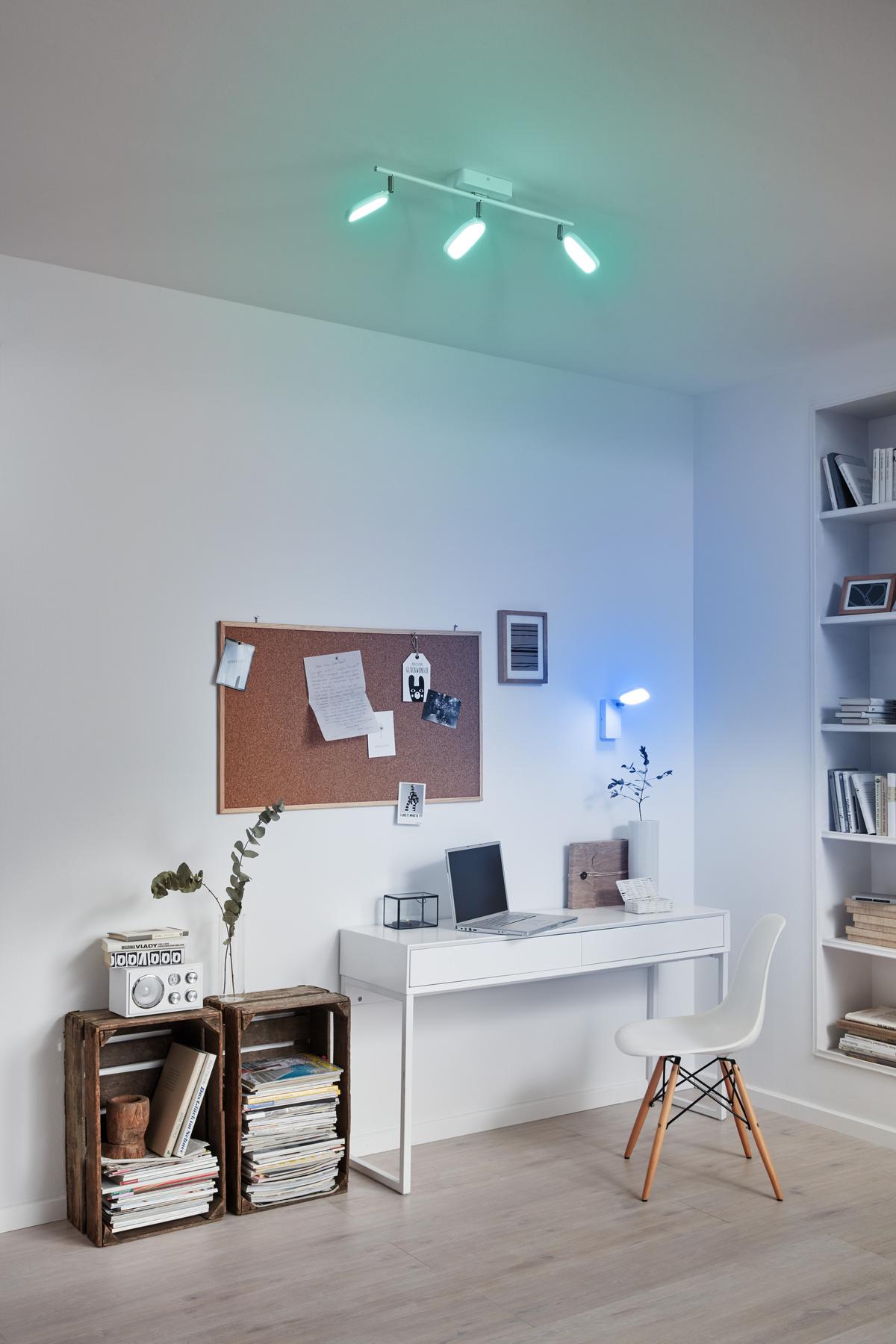 Led-deckenleuchte 97693* Palombare-Connect - Weiss, Design, Kunststoff/Metall (8/59cm) - Eglo