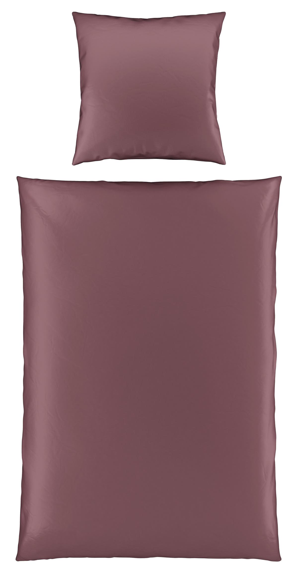 Bettwäsche Alex Uni ca. 135x200cm - Beere, MODERN, Textil (135/200cm) - Premium Living