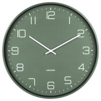 ZEGAR ŚCIENNY KA5751GR - zielony, Basics, metal (40/40/4,5cm) - Karlsson