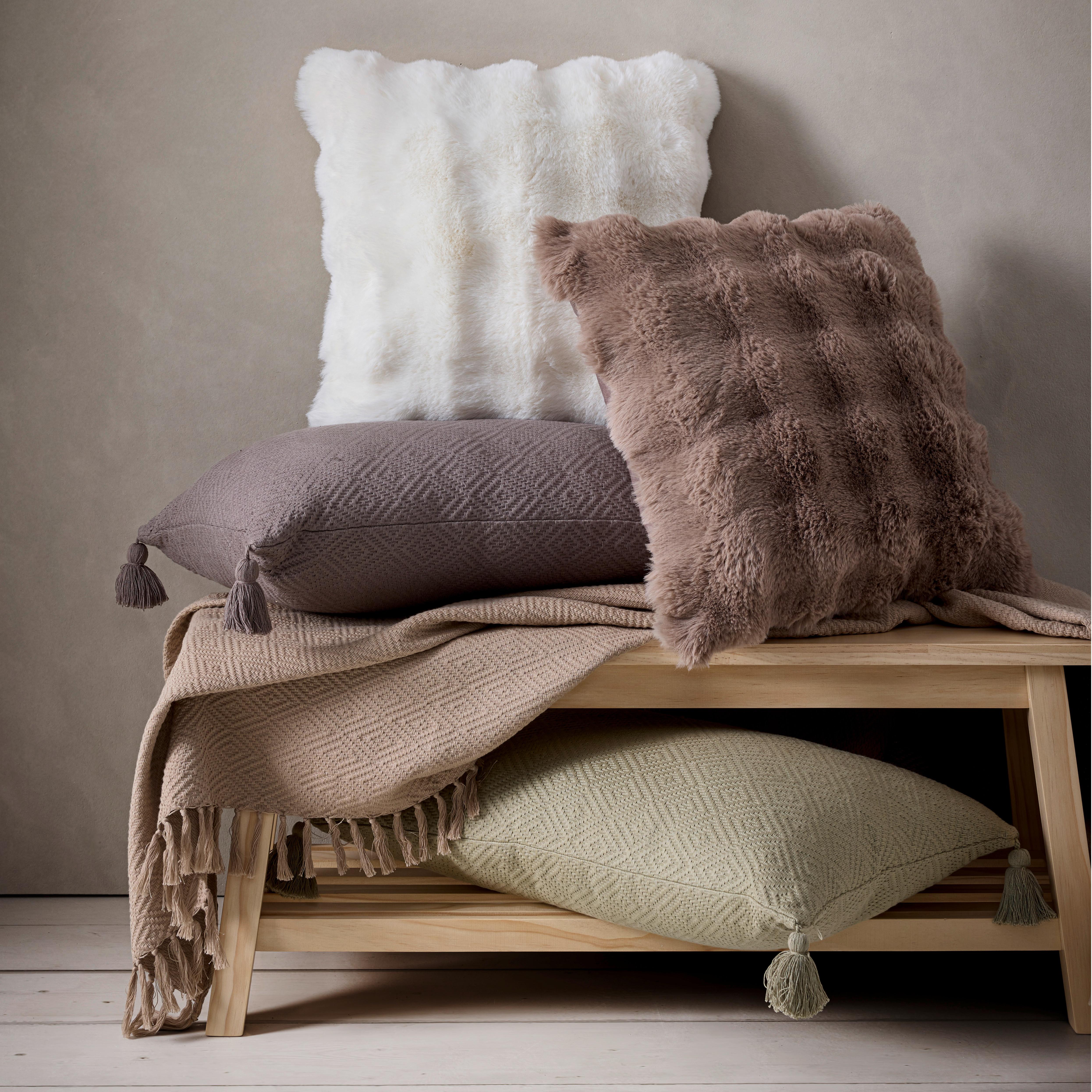 SÄNGÖVERKAST FRIEDA - beige, Lifestyle, textil (130/180cm) - Modern Living