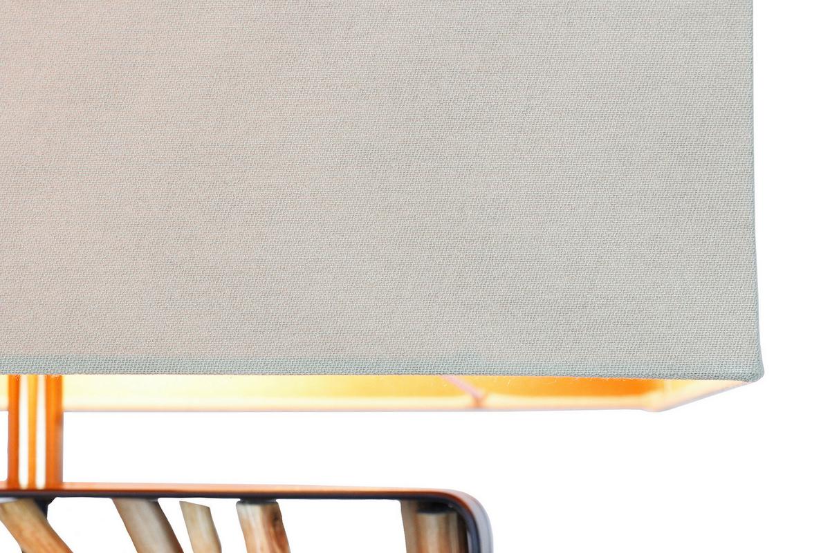 Stoječa Svetilka Driftwood - zlate barve/črna, Design, kovina/tekstil (40/165/20cm) - P & B