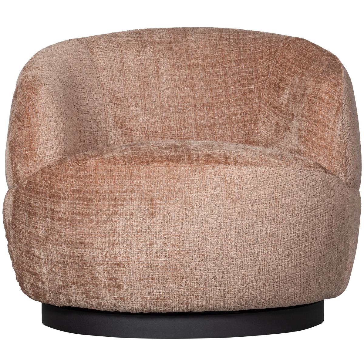Sessel Woolly Sandfarben B: 84 cm - Sandfarben/Schwarz, Design, Textil/Metall (84/71/88cm) - Livetastic