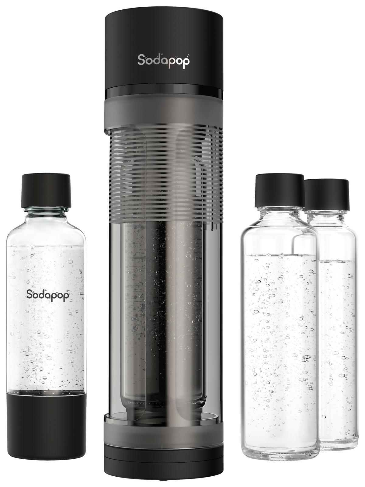 SATURATOR 10031188 LOGAN BLACK - czarny wysoki połysk, Basics, tworzywo sztuczne/szkło (11.2/42.6/18.8cm) - Sodapop