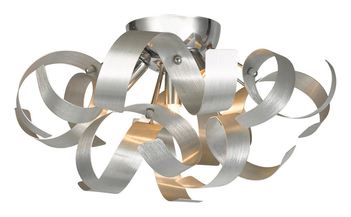 LAMPA SUFITOWA LED CURLY - kolor chromowy, Design, metal (42/24cm) - Ambiente