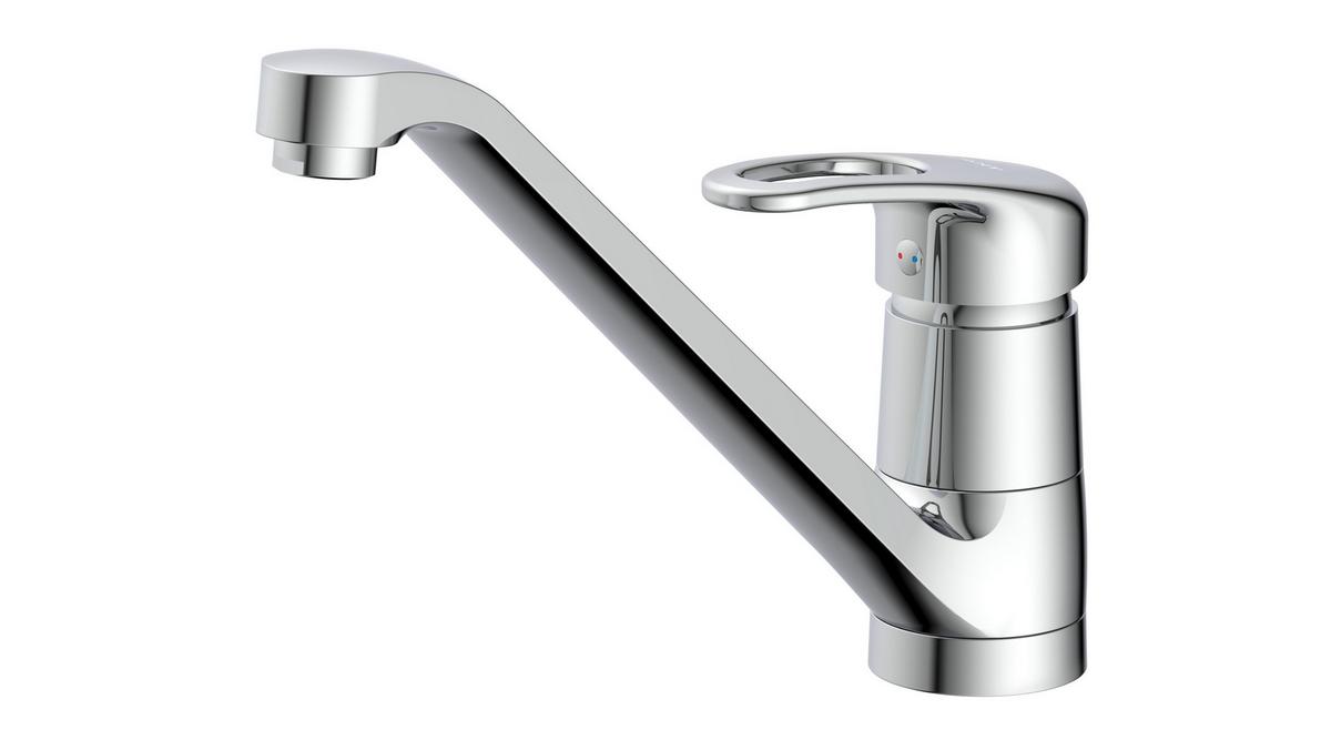 Küchenarmatur Sistant Wien in Chrom - Chromfarben, Basics, Metall (17cm) - Sistant