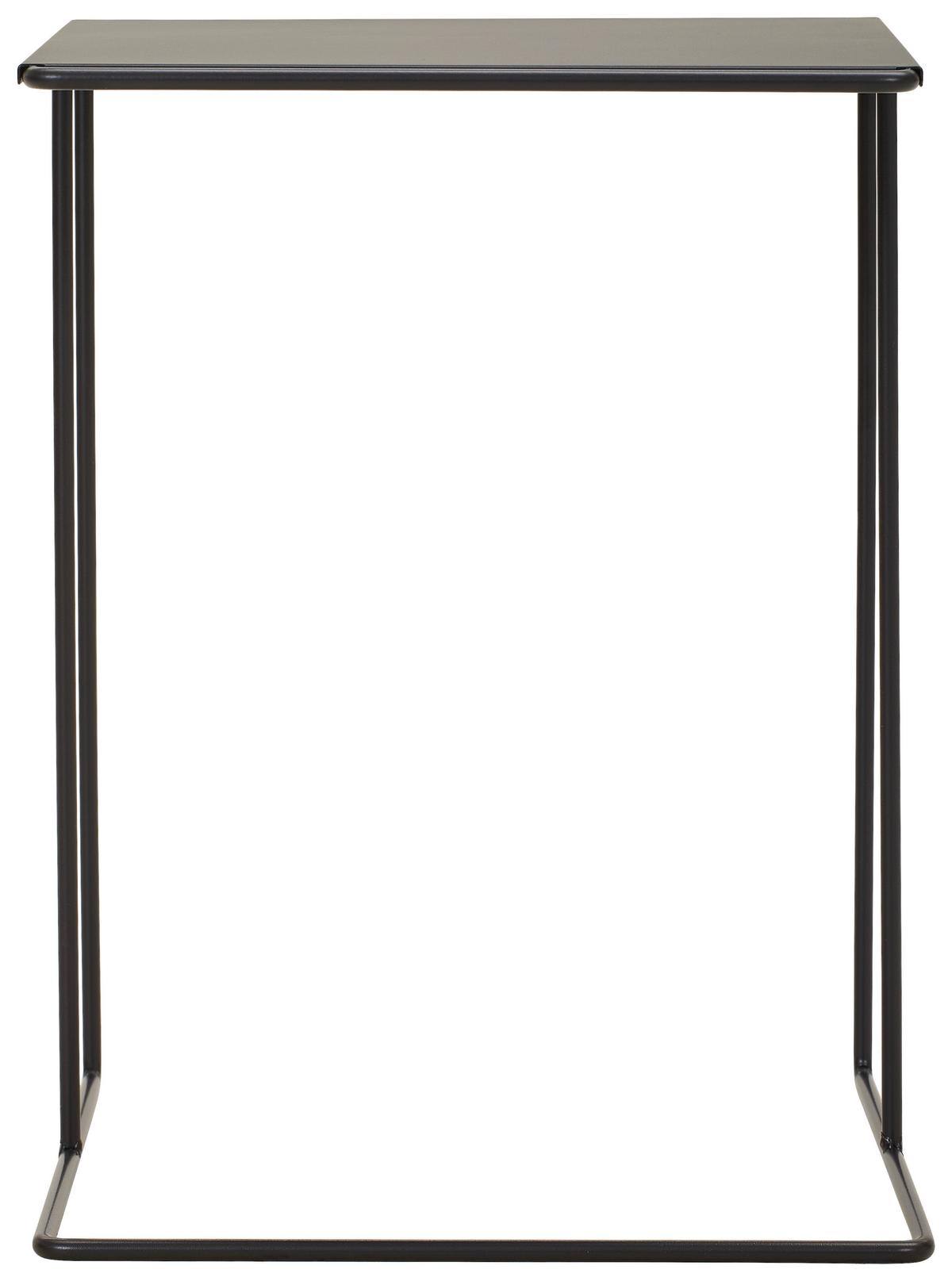 STOLIK BOCZNY 4-STAB ECKIG - czarny, Design, metal (38/38/50cm) - MID.YOU