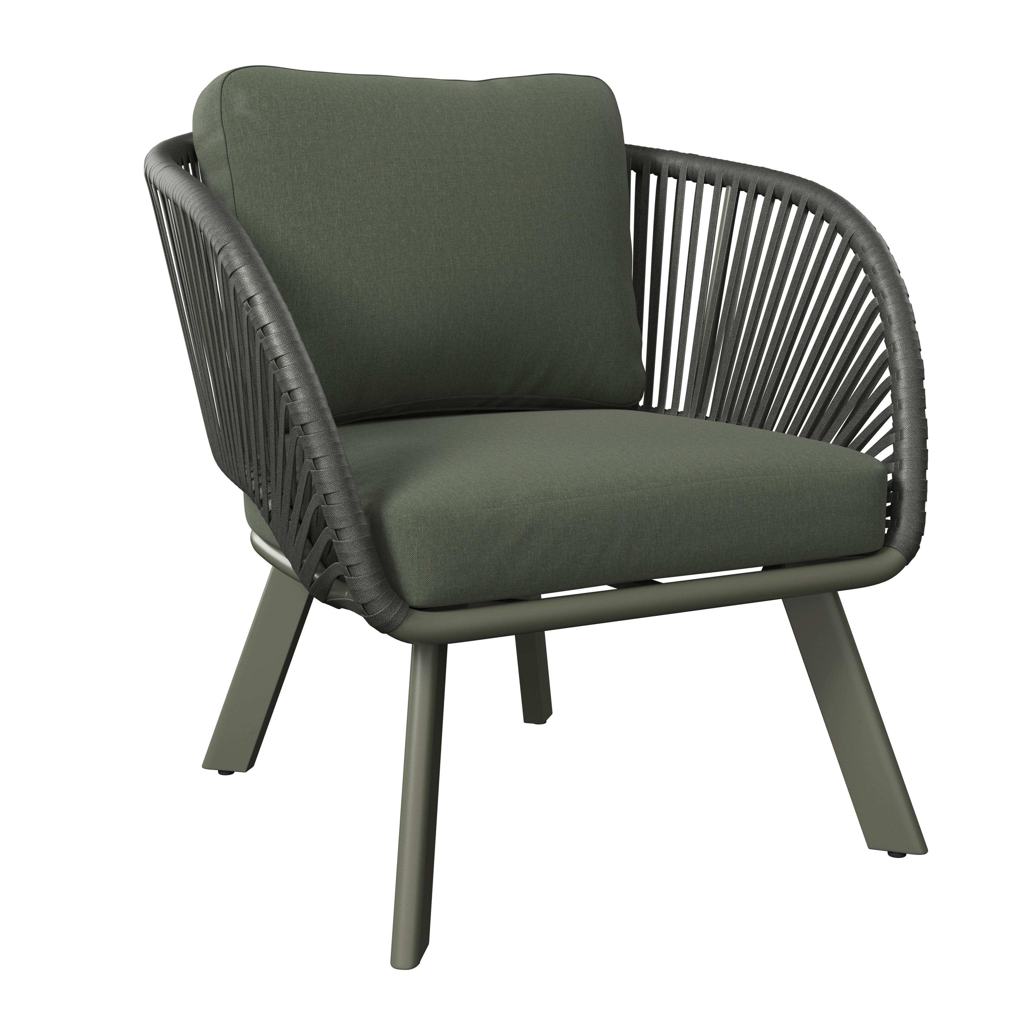 FOTEL TARASOWY KATO GRÜN - zielony, Design, metal/tkanina (83/77/82cm) - Ambia Garden