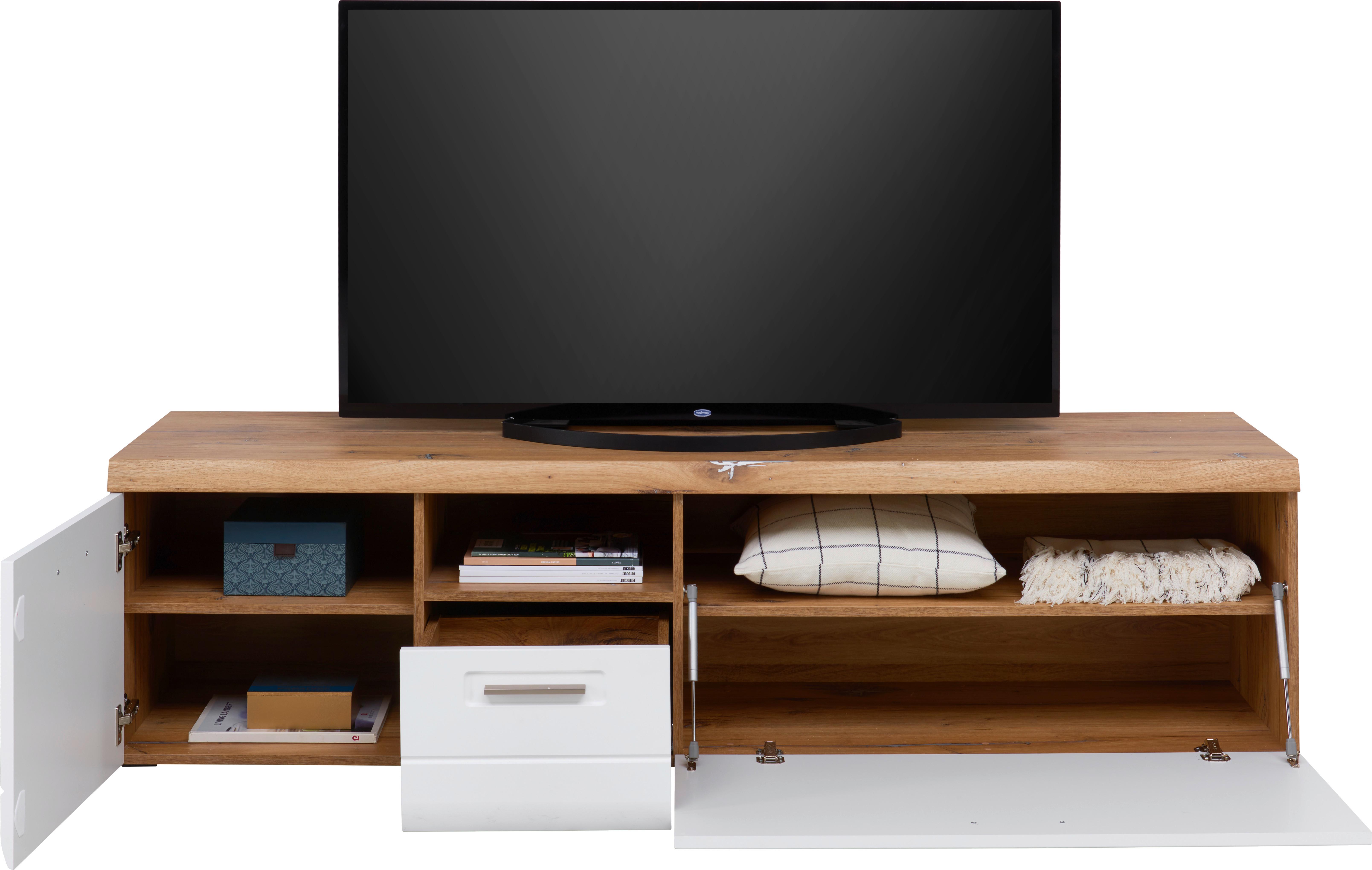 Tv Komoda Auris - bijela, Moderno, drvni materijal/plastika (190/50/50cm) - Modern Living
