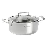 Oală Sascha Cca. 2,7 L - argintiu/transparent, Konventionell, sticlă/metal (20/9cm) - Mömax
