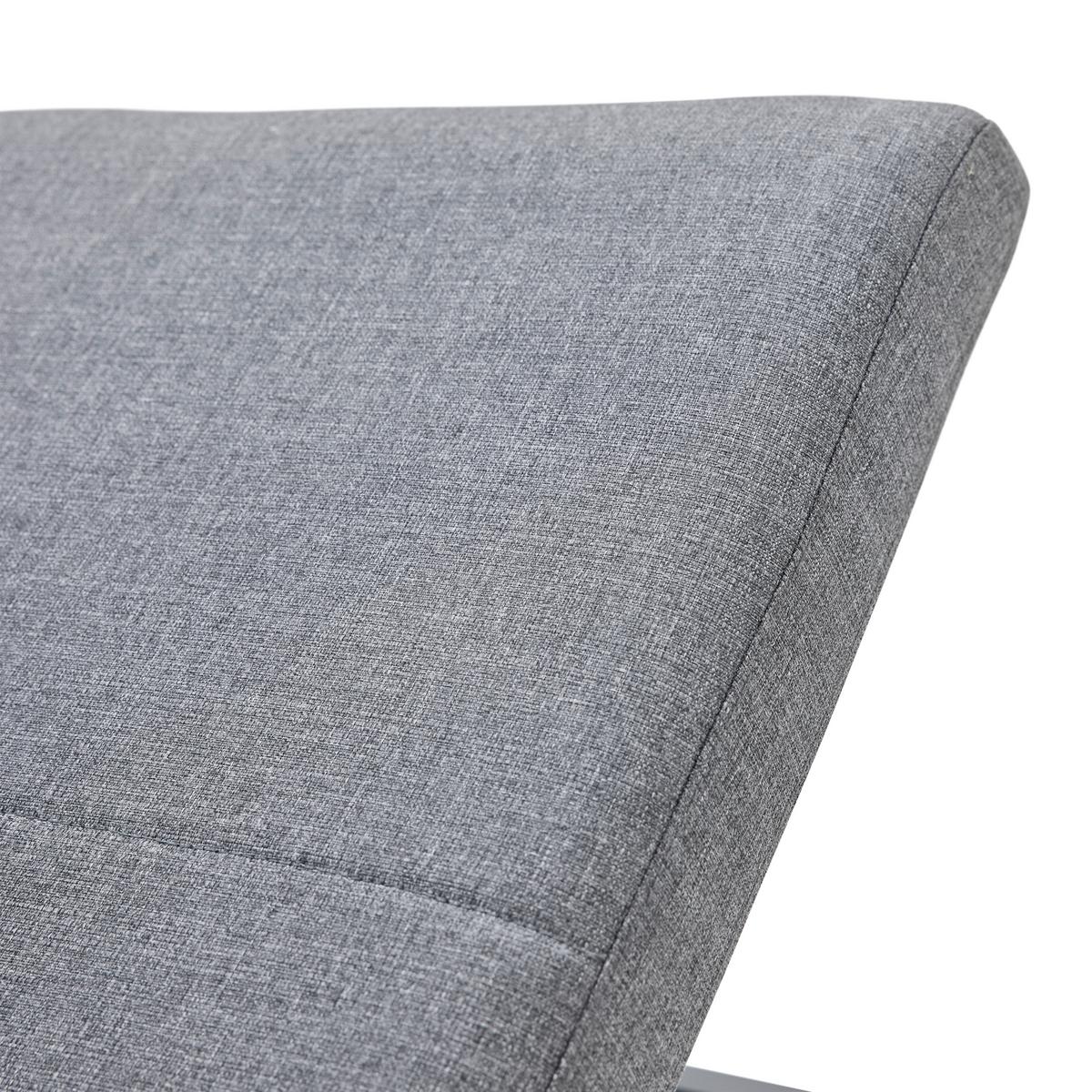 Kerti Napozóágy Klara - sötétszürke, Modern, textil/fém (200/66/43cm) - Bessagi Garden