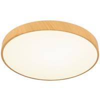 LAMPA SUFITOWA LED VADUZ - kolor naturalny/biały, Trend, tworzywo sztuczne/metal (50/13cm) - Novel