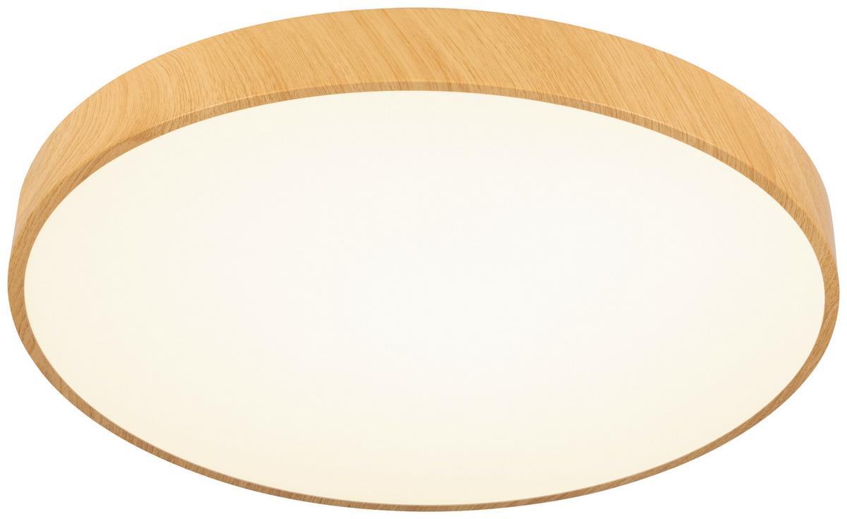 LAMPA SUFITOWA LED VADUZ - kolor naturalny/biały, Trend, tworzywo sztuczne/metal (50/13cm) - Novel