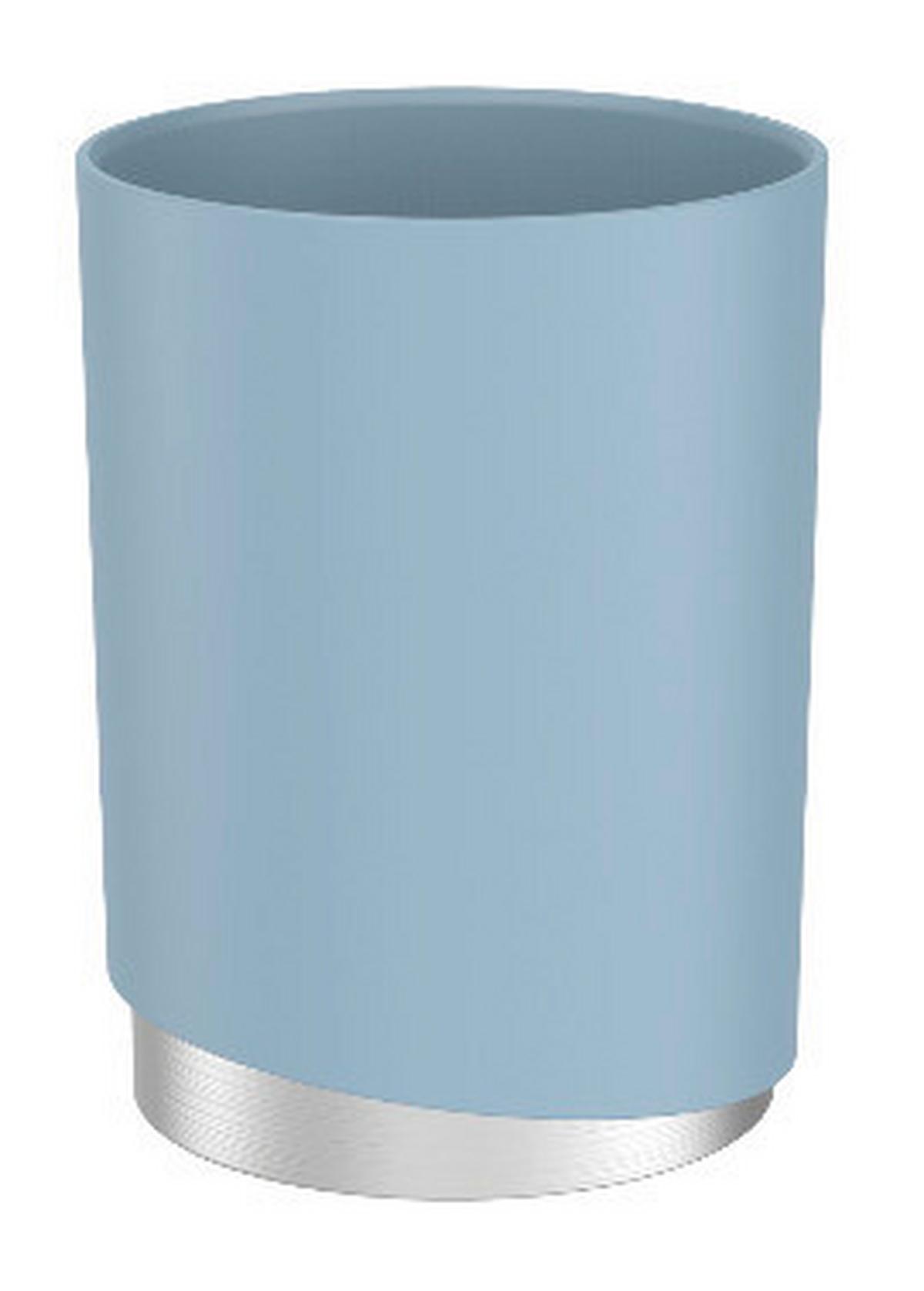 Pahar pentru periuțe de dinți CHRIS - albastru, Modern, plastic/metal (8/11cm) - Premium Living