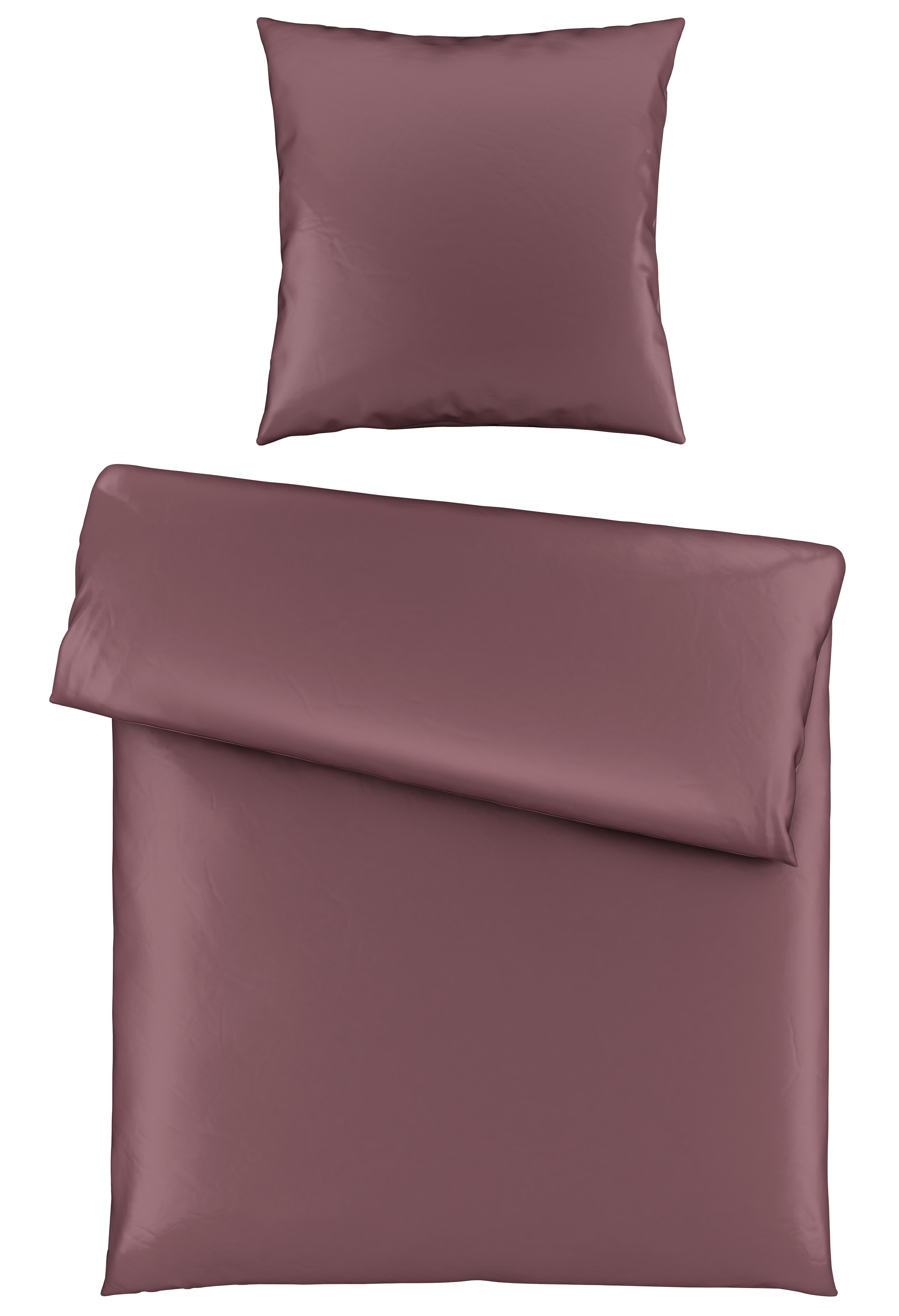Bettwäsche Alex Uni ca. 135x200cm - Beere, MODERN, Textil (135/200cm) - Premium Living
