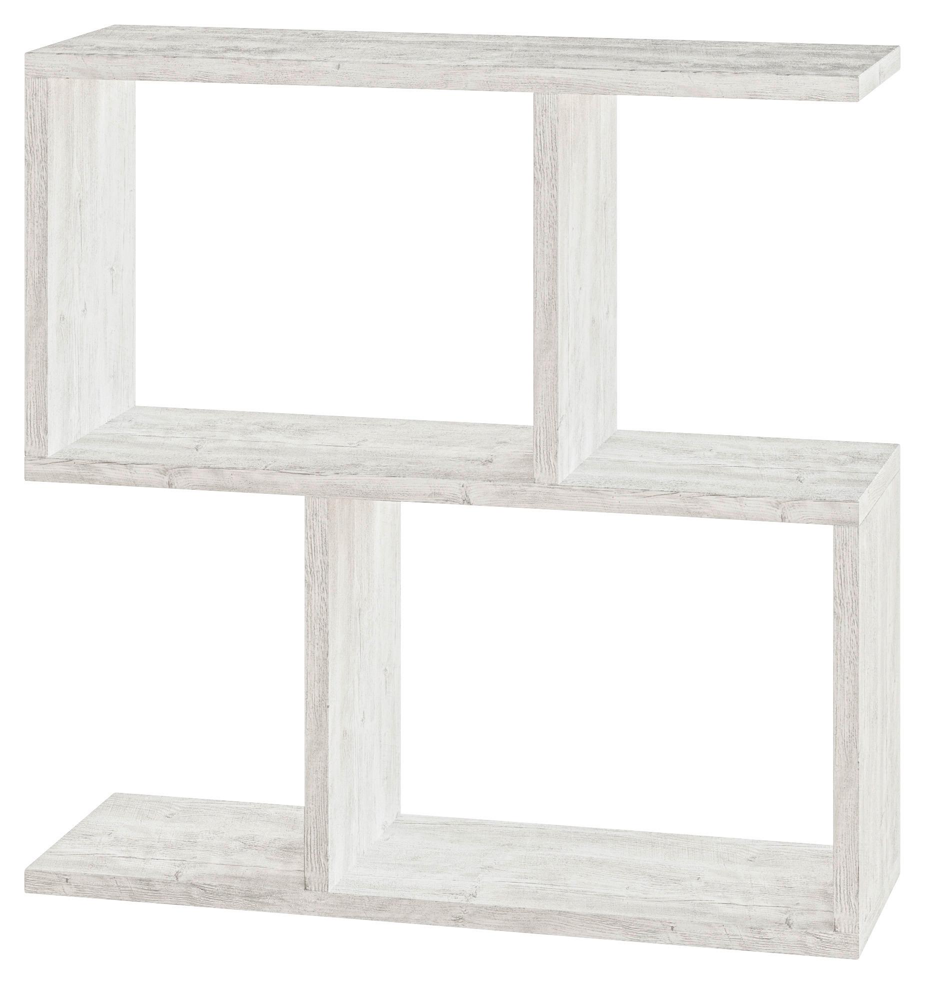 Beistelltisch Homemania ca. 60x20x60 cm Weiß/Eiche - Eichefarben/Weiß, Design, Holzwerkstoff (60cm) - Livetastic