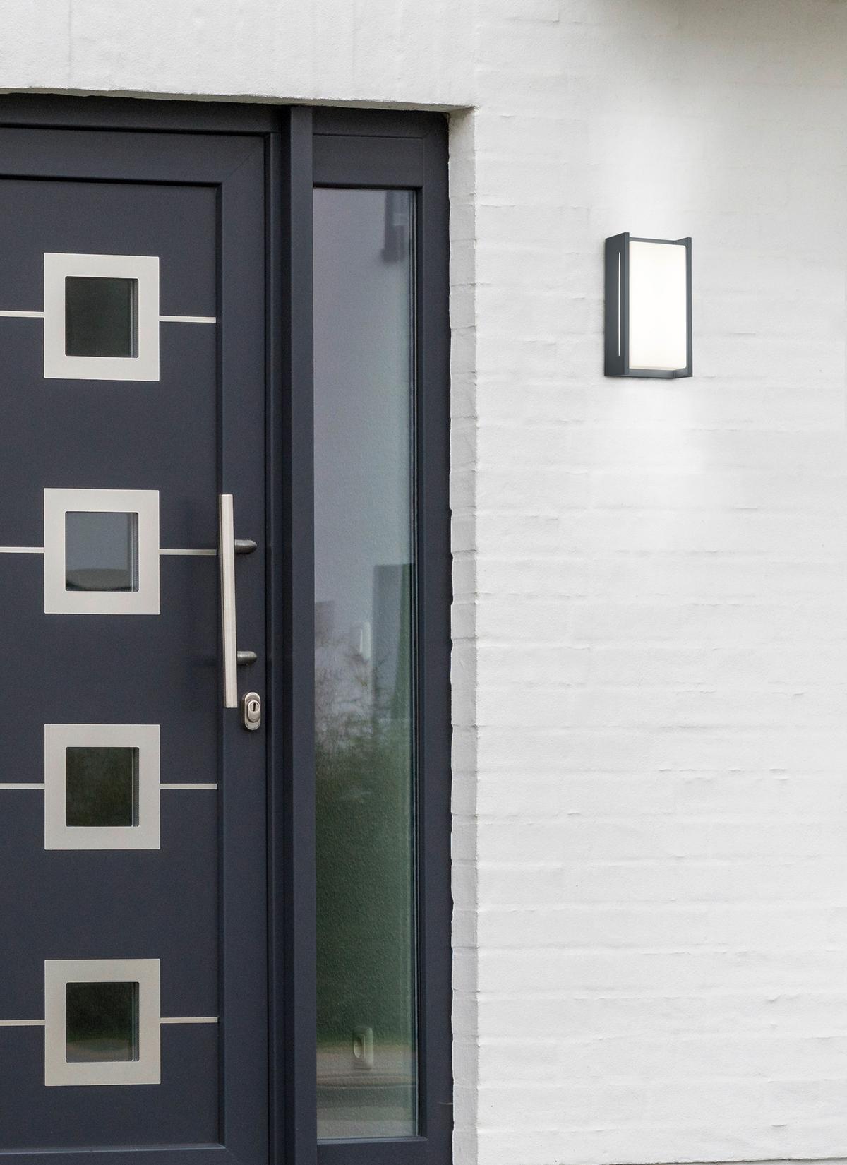 LED-Außenleuchte Indus Anthrazit max. 8,5 Watt - Anthrazit, Design, Metall (12,9/23,3/7,2cm) - Trio Leuchten