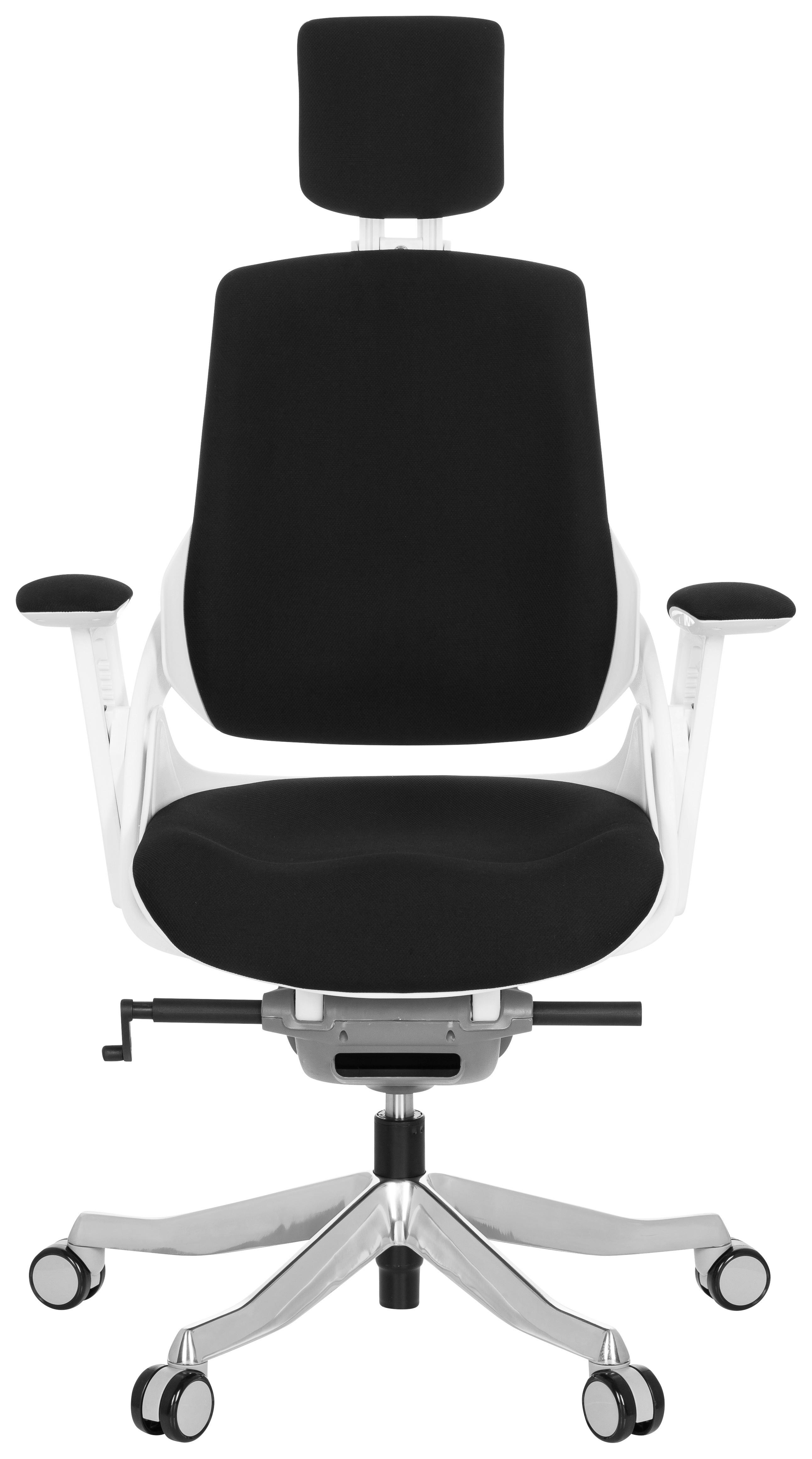 Pisarniški Stol Spektre, Črna - črna/bela, Moderno, kovina/umetna masa (67/116/54cm) - MID.YOU