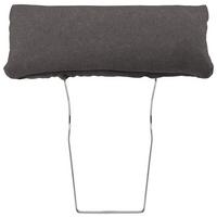 Kopfstütze In Dunkelgrau - Alteiche/Dunkelgrau, Konventionell, Textil - Zandiara
