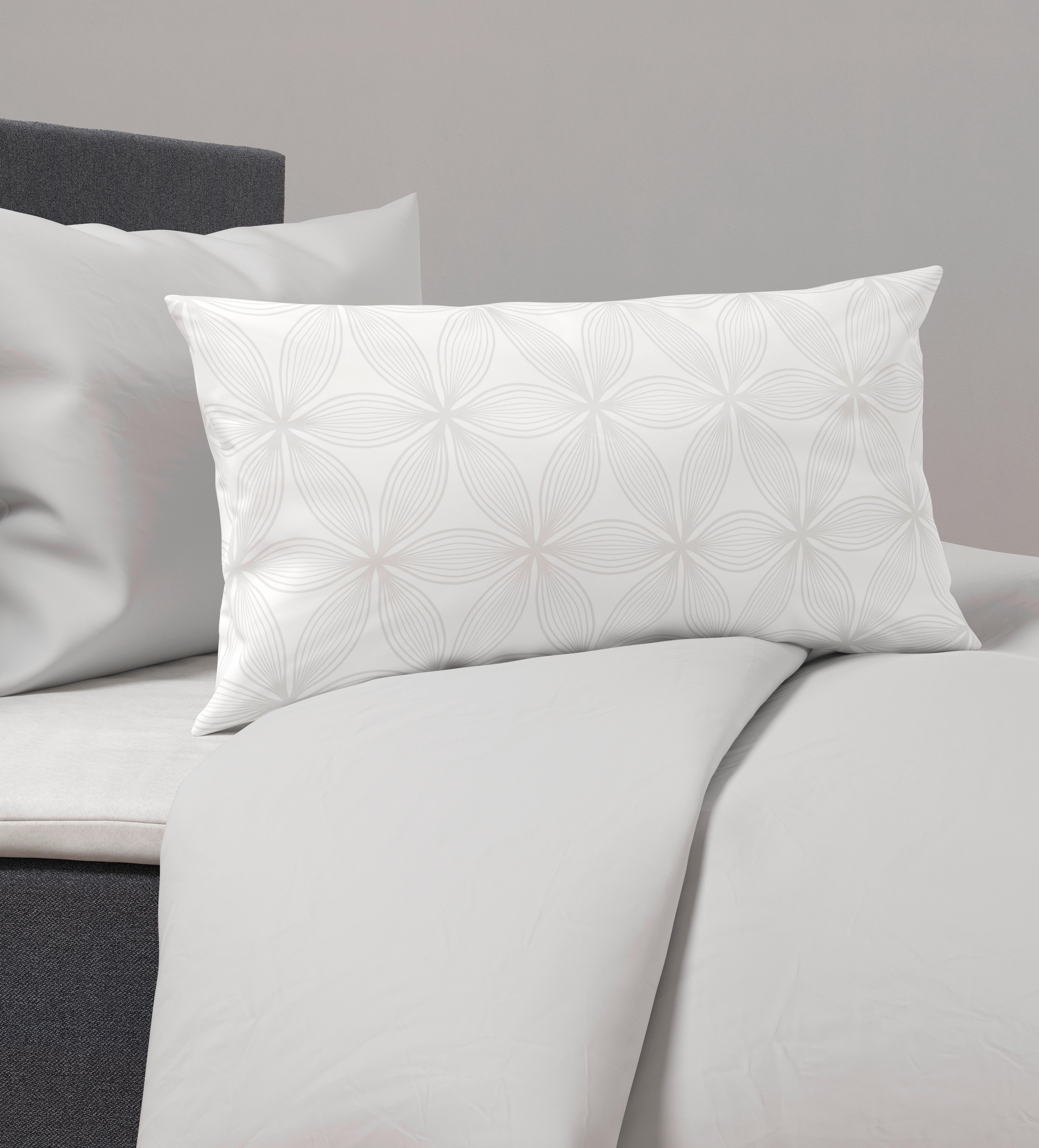 Kissenhülle Alex Design in Weiss ca. 40x80cm - Weiss, Modern, Textil (40/80cm) - Premium Living