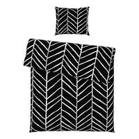 BETTWÄSCHESET MARBLE - Schwarz, Konventionell, Textil (160/210cm) - Modern Living