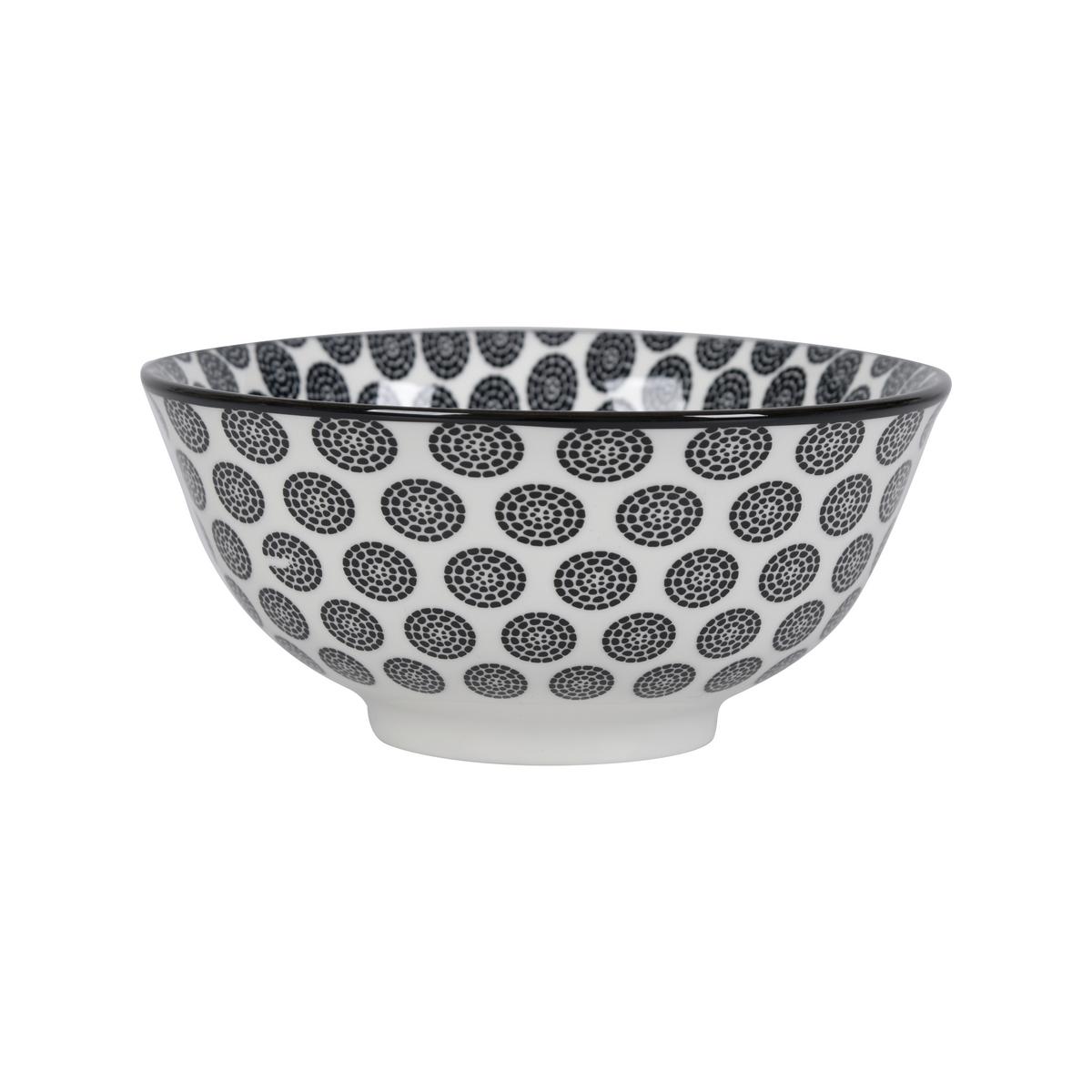 Müslischale Shiva Schwarz/Weiß - Schwarz/Weiß, LIFESTYLE, Keramik (15,5/7cm) - Mömax